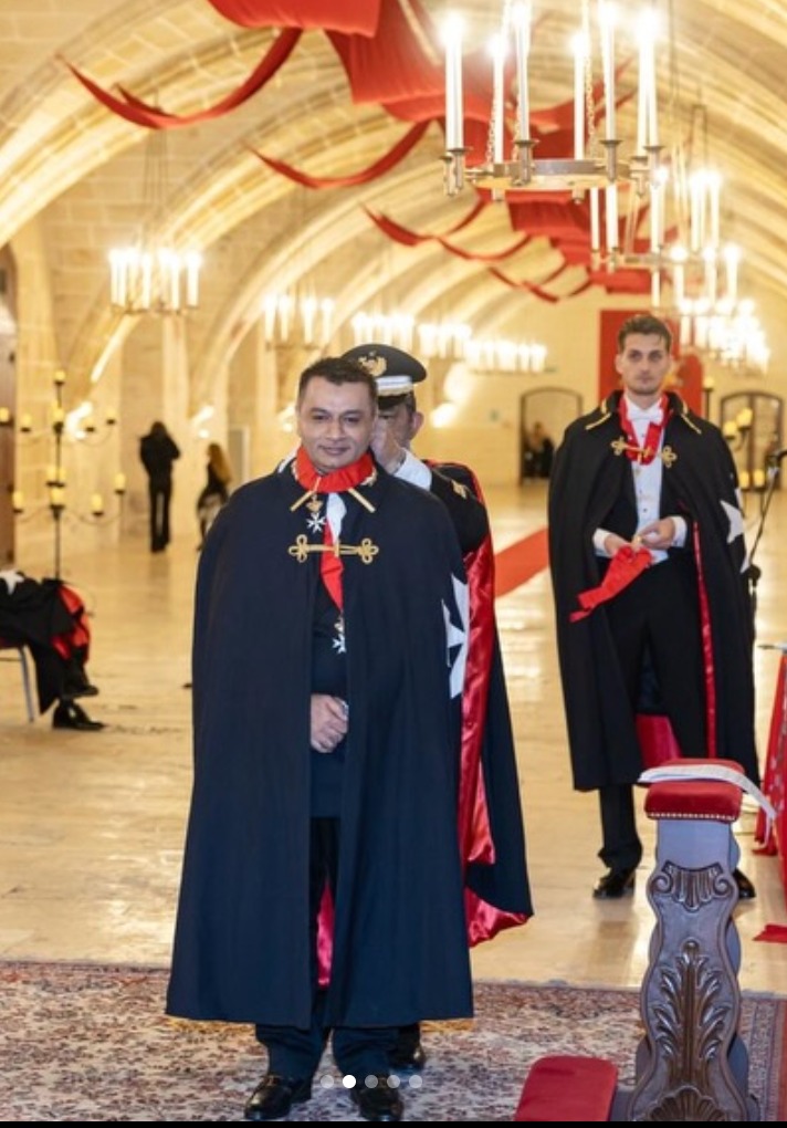 Afzal Mitha at Malta diplomatic ceremony